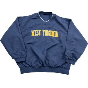 West Virginia Mountaineers Jacket Men XL Pullover Windbreaker WVU Sewn Unlined N